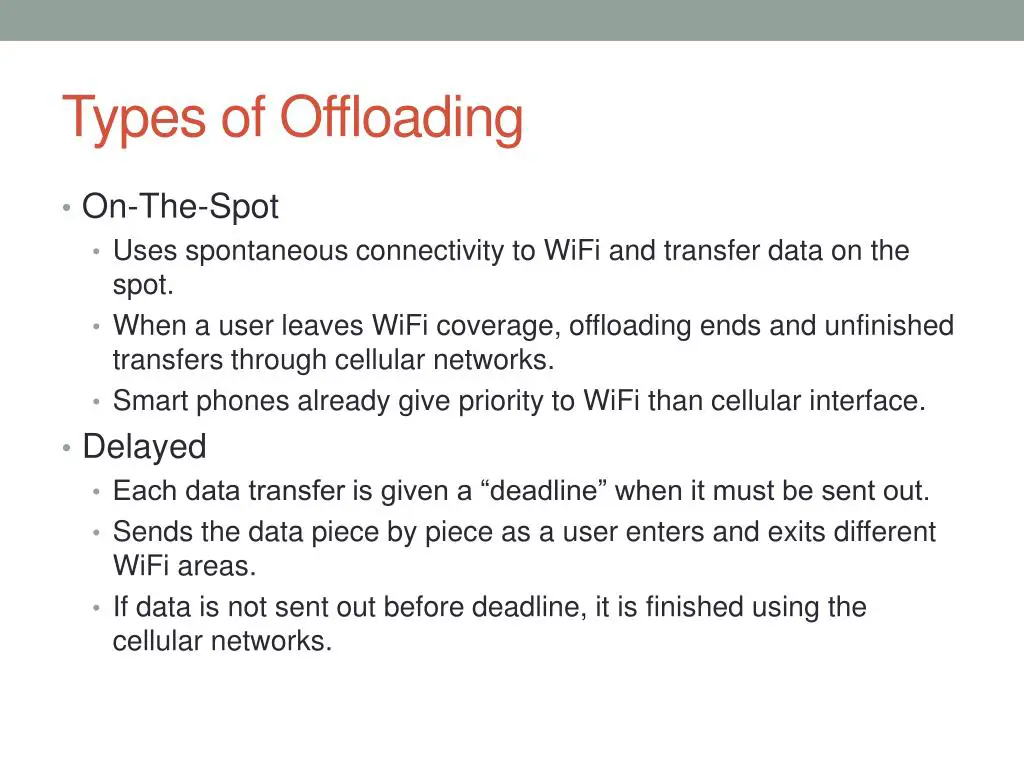 Types Of Wi-Fi Offloading