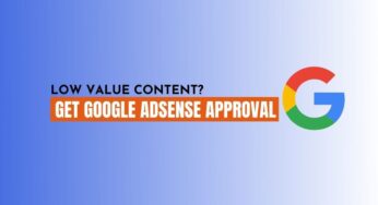 How To Fix Low Value Content Error In Google Adsense