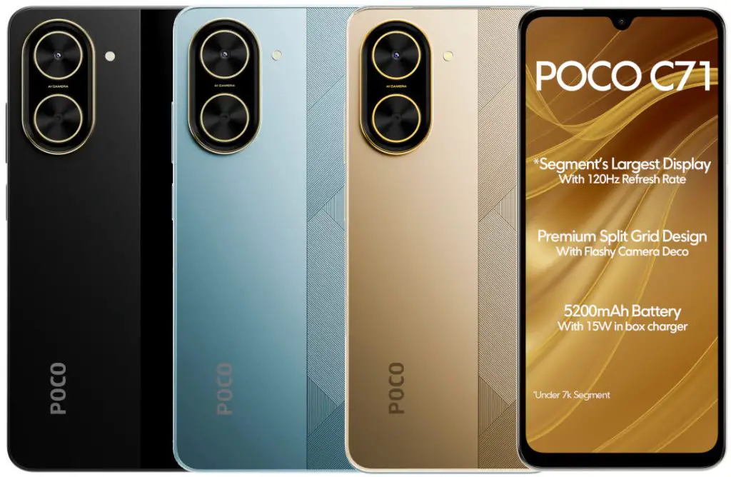 POCO C71 Budget Phone With 5200mah Battery Up For Sale: Price, Specifications