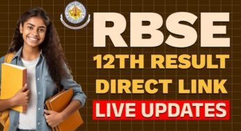 Rajasthan Board RBSE Class 12th Result 2025