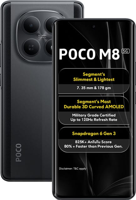 Poco M8 Smartphone Launched In India, Starting Price ₹ 15,999: Snapdragon 6 Gen 3 Processor With 50MP Camera, 120Hz Curved Display