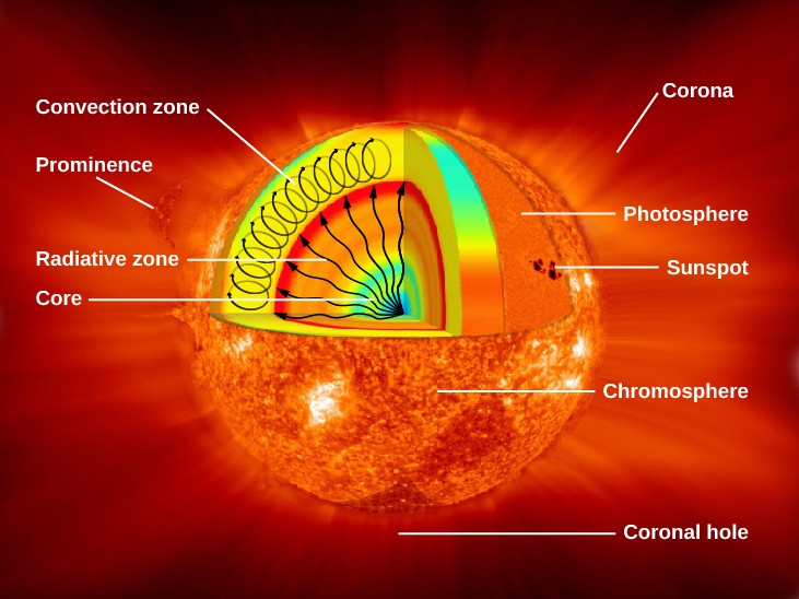 Structure Of The Sun—Different Layers Of The Sun, Sunspots, And Features