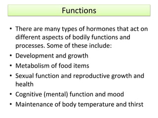 Important Information About Hormones
